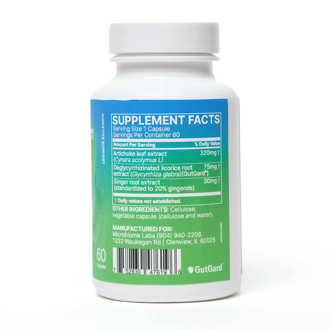 MegaGuard by Microbiome Labs Supplement Facts