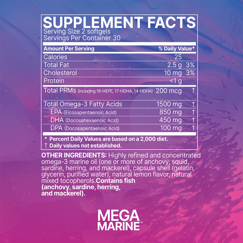 MegaMarine by Microbiome Supplement Facts