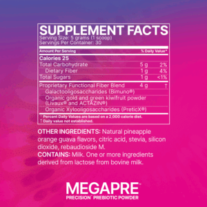 MegaPre Powder by Microbiome Labs Supplement Facts