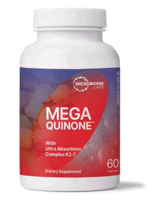 MegaQuinone K2-7 by Microbiome Labs New Bottle Front