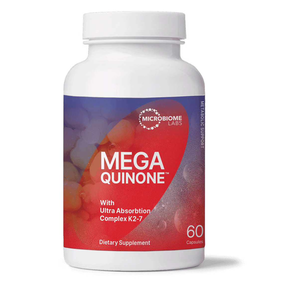 MegaQuinone K2-7 by Microbiome Labs New Bottle Front