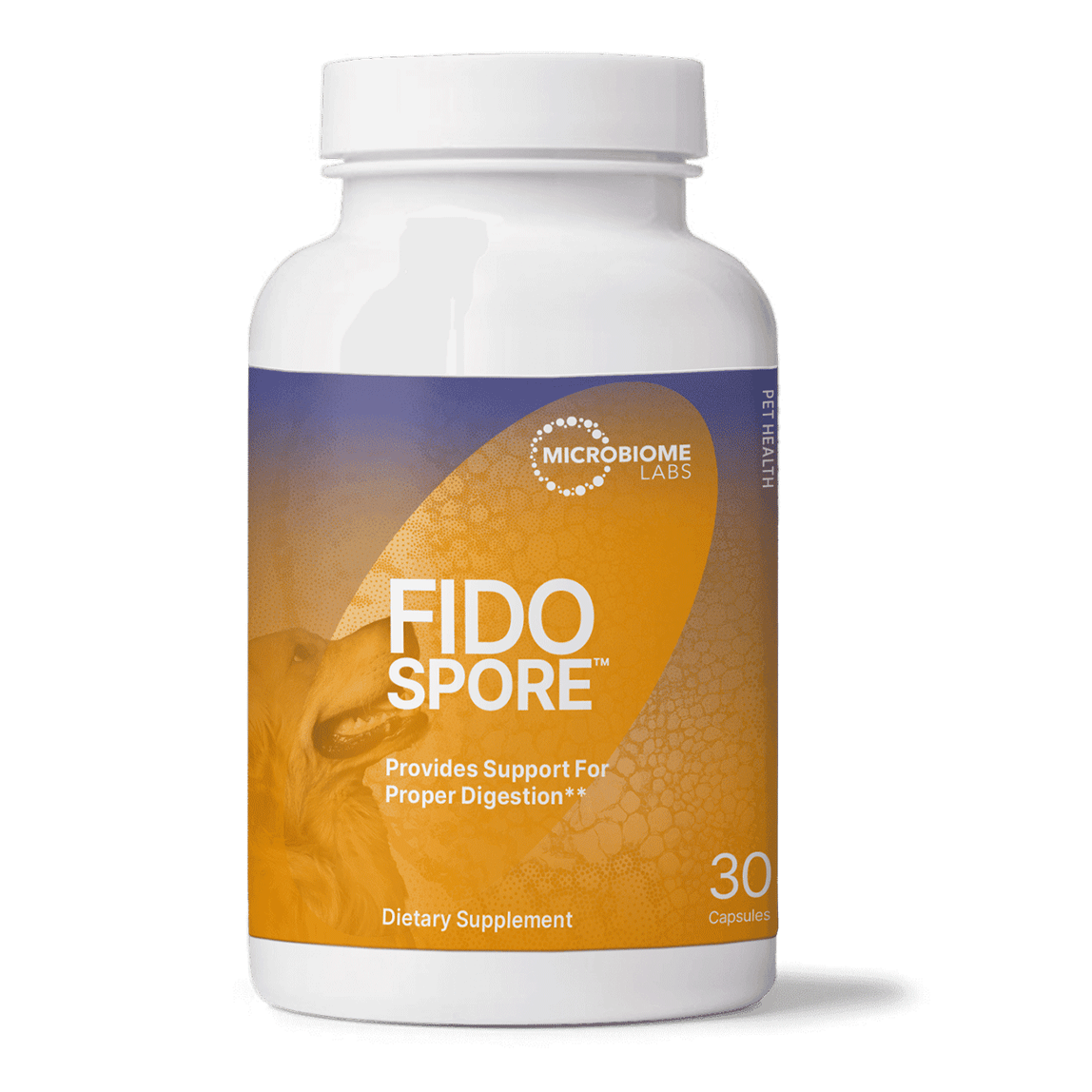 FidoSpore by Microbiome Labs New Bottle Front