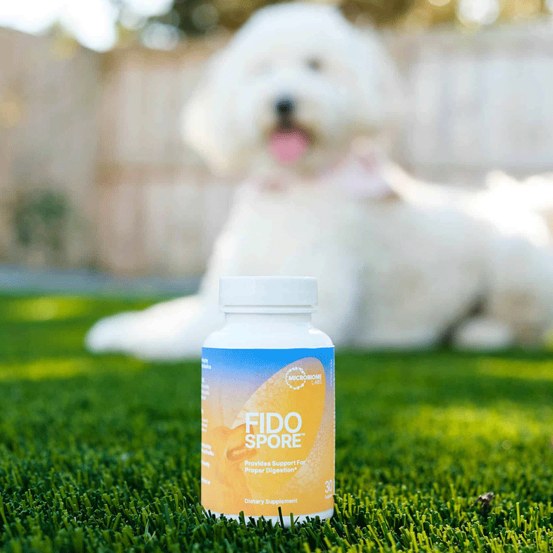 FidoSpore by Microbiome Labs Lifestyle Bottle with Dog Probiotic