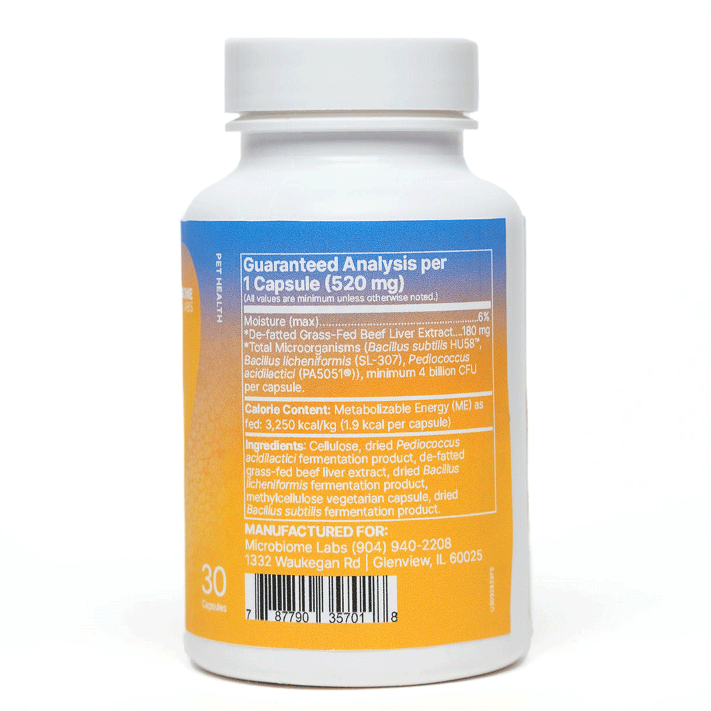 FidoSpore by Microbiome Labs Supplement Facts