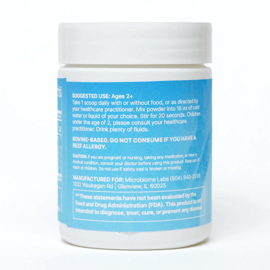 Mega IgG2000 Powder by Microbiome Labs Jar Suggested Use